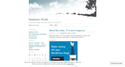 Desktop Screenshot of madisenharper.wordpress.com