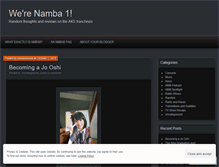 Tablet Screenshot of namba1.wordpress.com