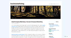 Desktop Screenshot of businesmarketing.wordpress.com
