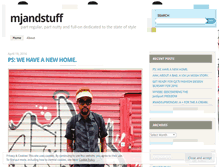 Tablet Screenshot of mjandstuff.wordpress.com