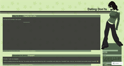 Desktop Screenshot of datingdonts.wordpress.com