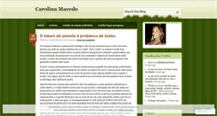 Desktop Screenshot of carolinamacedo.wordpress.com