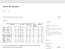 Tablet Screenshot of colourmeamused.wordpress.com