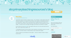 Desktop Screenshot of abcprimaryteaching.wordpress.com