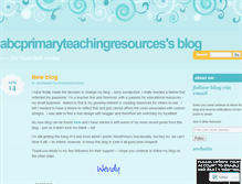 Tablet Screenshot of abcprimaryteaching.wordpress.com