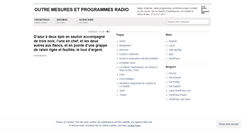 Desktop Screenshot of outremesures.wordpress.com