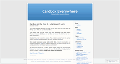 Desktop Screenshot of cardboxeverywhere.wordpress.com
