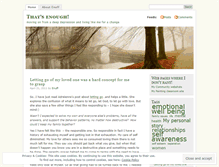 Tablet Screenshot of enuff.wordpress.com