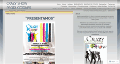 Desktop Screenshot of crazyshowproducciones.wordpress.com