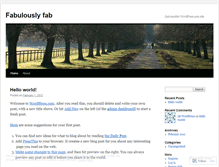 Tablet Screenshot of fabmania.wordpress.com