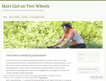 Tablet Screenshot of marsgirlontwowheels.wordpress.com