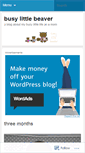 Mobile Screenshot of busylittlebeaver.wordpress.com