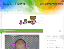 Tablet Screenshot of busylittlebeaver.wordpress.com