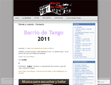 Tablet Screenshot of milongabarriodetango.wordpress.com