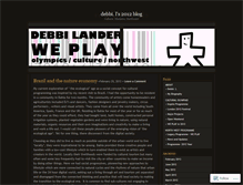 Tablet Screenshot of debbilander2012.wordpress.com