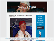 Tablet Screenshot of micmess.wordpress.com