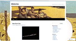 Desktop Screenshot of 42stories.wordpress.com