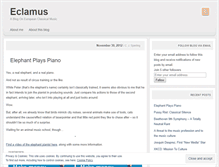 Tablet Screenshot of eclamus.wordpress.com