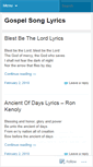 Mobile Screenshot of gospelsonglyrics.wordpress.com
