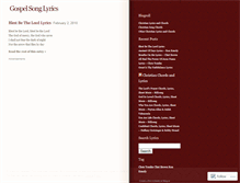 Tablet Screenshot of gospelsonglyrics.wordpress.com