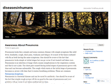 Tablet Screenshot of diseasesinhumans.wordpress.com