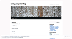 Desktop Screenshot of emilyusinger.wordpress.com