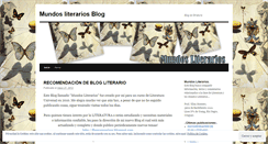 Desktop Screenshot of mundosliterarios.wordpress.com