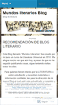 Mobile Screenshot of mundosliterarios.wordpress.com
