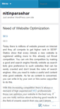 Mobile Screenshot of nitinparashar.wordpress.com