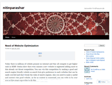 Tablet Screenshot of nitinparashar.wordpress.com