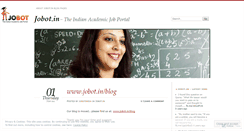 Desktop Screenshot of jobotindia.wordpress.com