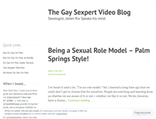 Tablet Screenshot of gaysexpert.wordpress.com