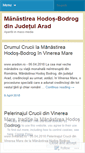 Mobile Screenshot of manastireabodrog.wordpress.com