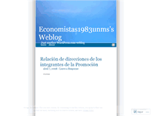 Tablet Screenshot of economistas1983unms.wordpress.com