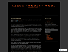 Tablet Screenshot of aaronwoodywood.wordpress.com