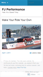 Mobile Screenshot of fjperformance.wordpress.com