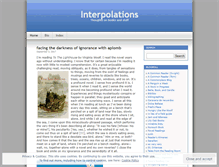 Tablet Screenshot of interpolations.wordpress.com