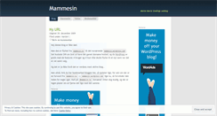 Desktop Screenshot of mammesin.wordpress.com