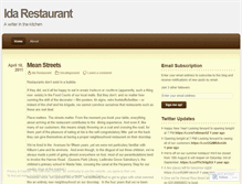 Tablet Screenshot of idarestaurant.wordpress.com