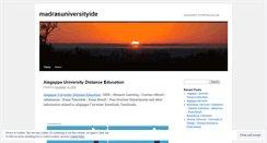 Desktop Screenshot of madrasuniversityide.wordpress.com
