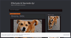 Desktop Screenshot of efterlystedyr.wordpress.com