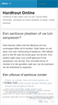 Mobile Screenshot of hardhoutvlonder.wordpress.com