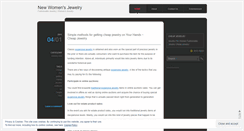 Desktop Screenshot of newwomensjewelry.wordpress.com