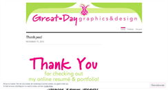 Desktop Screenshot of greatdaygraphics.wordpress.com