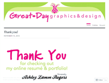 Tablet Screenshot of greatdaygraphics.wordpress.com