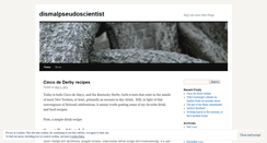 Desktop Screenshot of dismalpseudoscientist.wordpress.com