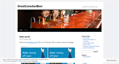Desktop Screenshot of greatcanadianbeer.wordpress.com