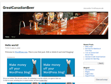 Tablet Screenshot of greatcanadianbeer.wordpress.com