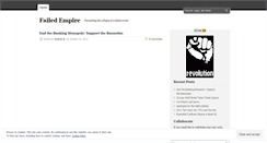 Desktop Screenshot of failedempire.wordpress.com