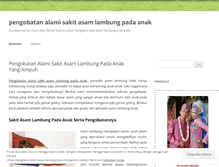 Tablet Screenshot of pengobatanalamisakitasamlambungpadaanak.wordpress.com